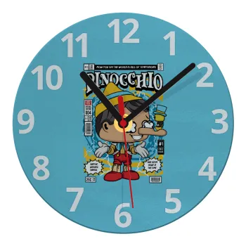Pinocchio, Ρολόι τοίχου γυάλινο (20cm)