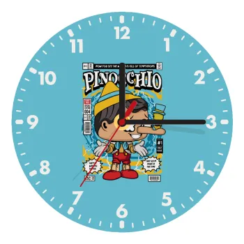 Pinocchio, Ρολόι τοίχου ξύλινο (20cm)