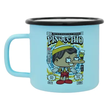 Pinocchio, Κούπα Μεταλλική εμαγιέ ΜΑΤ σιέλ 360ml