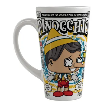 Pinocchio, Κούπα κωνική Latte Μεγάλη, κεραμική, 450ml