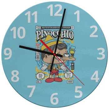 Pinocchio, Ρολόι τοίχου γυάλινο (30cm)