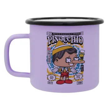 Pinocchio, Κούπα Μεταλλική εμαγιέ ΜΑΤ Light Pastel Purple 360ml