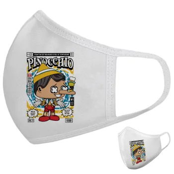 Pinocchio, Μάσκα υφασμάτινη υψηλής άνεσης παιδική (Δώρο πλαστική θήκη)