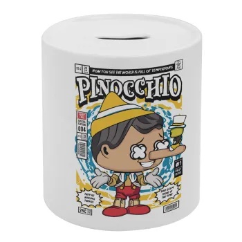 Pinocchio, Κουμπαράς πορσελάνης με τάπα