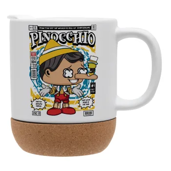 Pinocchio, Ceramic coffee mug Cork (MAT), 330ml