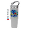 ΓΚΡΙ χρώματος Θερμός Ανοξείδωτο 890ml (30oz) με χερούλι