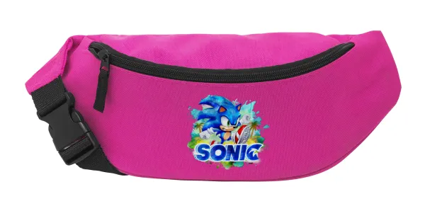 Sonic — Unisex waist bag (banana) in PINK color with 2 pockets