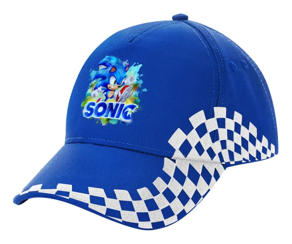 Sonic — Adult Ultimate BLUE RACING Cap, (100% COTTON DRILL, ADULT, UNISEX, ONE SIZE)