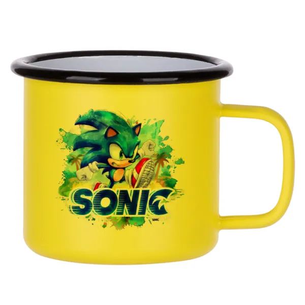 Sonic — Metallic enamel MATT Yellow cup 360ml