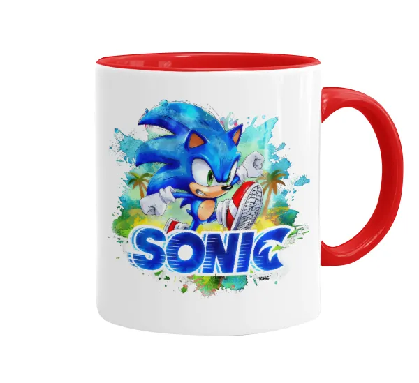 Sonic — Mug colored red, ceramic, 330ml