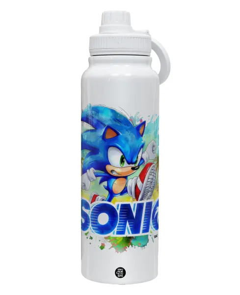 Sonic — 1L Stainless Steel Thermal Bottle with Phone Holder & Double Wall Insulation