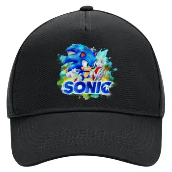 Σόνικ ο Σκαντζόχοιρος, Καπέλο Ενηλίκων Ultimate ΜΑΥΡΟ, (100% ΒΑΜΒΑΚΕΡΟ DRILL, ΕΝΗΛΙΚΩΝ, UNISEX, ONE SIZE)