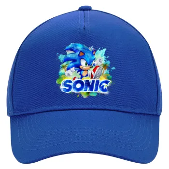 Σόνικ ο Σκαντζόχοιρος, Καπέλο Ενηλίκων Ultimate ΜΠΛΕ, (100% ΒΑΜΒΑΚΕΡΟ DRILL, ΕΝΗΛΙΚΩΝ, UNISEX, ONE SIZE)