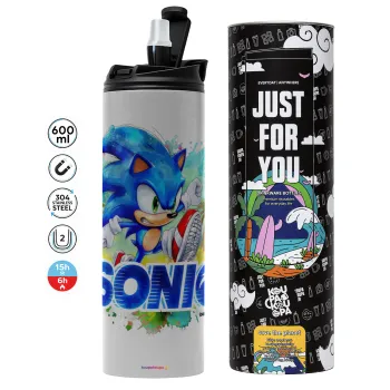 Sonic, Tumbler stainless steel GREY 600ml