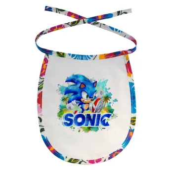 Σόνικ ο Σκαντζόχοιρος, Σαλιάρα μωρού αλέκιαστη με κορδόνι Χρωματιστή