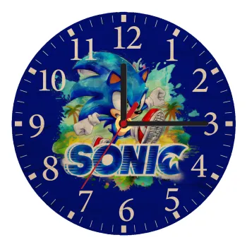 Sonic, Ρολόι τοίχου ξύλινο plywood (20cm)