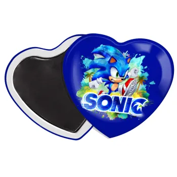 Sonic, Μαγνητάκι καρδιά (57x52mm)