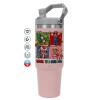 Pink color, 890ml (30oz) stainless Steel Tumbler with Handle