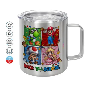 Back to the School Mario & Friends, Mug Stainless steel double wall 300ml