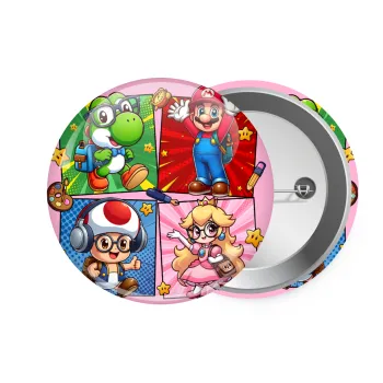 Back to the School Mario & Friends, Κονκάρδα παραμάνα 7.5cm