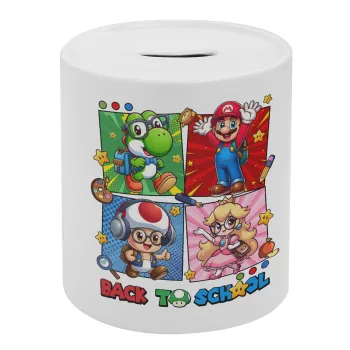 Back to the School Mario & Friends, Κουμπαράς πορσελάνης με τάπα