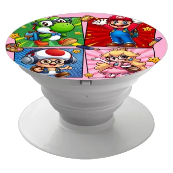 Back to the School Mario & Friends, Phone Holders Stand  White Hand-held Mobile Phone Holder