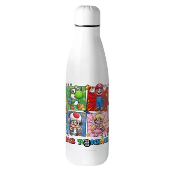 Back to the School Mario & Friends, Metal mug thermos (Stainless steel), 500ml