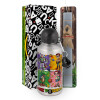 Easter Set, metallic silver aluminum water bottle (500ml) & aromatic flat Easter candle (30cm) (GRAY)