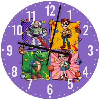 Back to the School Buzz & Friends, Ρολόι τοίχου ξύλινο (30cm)