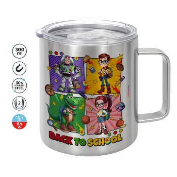 Back to the School Buzz & Friends, Mug Stainless steel double wall 300ml