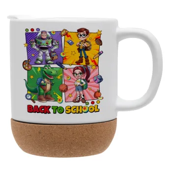Back to the School Buzz & Friends, Ceramic coffee mug Cork (MAT), 330ml