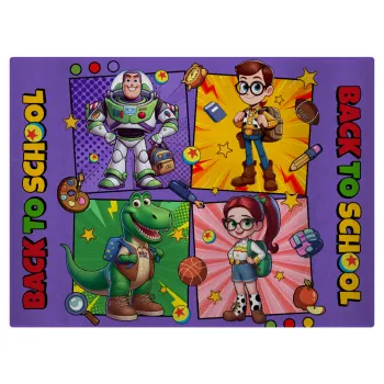 Back to the School Buzz & Friends, Επιφάνεια κοπής γυάλινη (38x28cm)