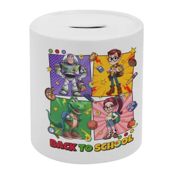 Back to the School Buzz & Friends, Κουμπαράς πορσελάνης με τάπα