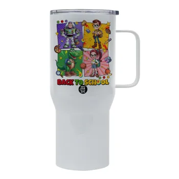 Back to the School Buzz & Friends, Tumbler με καπάκι, διπλού τοιχώματος (θερμό) 750L