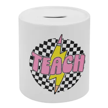 Teach, Κουμπαράς πορσελάνης με τάπα