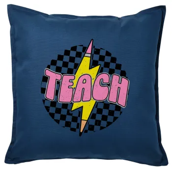 Teach, Sofa cushion Blue 50x50cm includes filling
