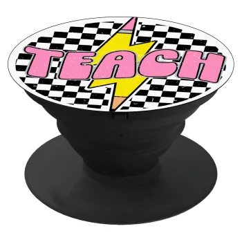 Teach, Phone Holders Stand  Black Hand-held Mobile Phone Holder