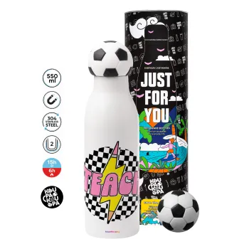 Teach, Soccer Metal mug thermos, double wall, 550ml