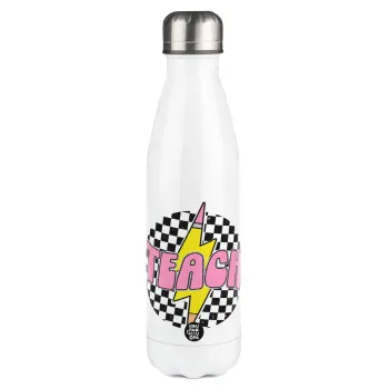 Teach, Metal mug thermos White (Stainless steel), double wall, 500ml