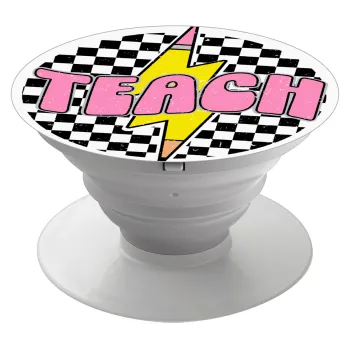 Teach, Phone Holders Stand  White Hand-held Mobile Phone Holder