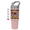 Pink color, 890ml (30oz) stainless Steel Tumbler with Handle