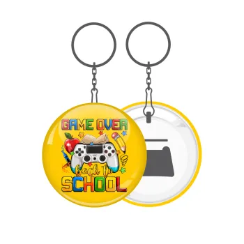 GAME OVER, Back to the School, Μπρελόκ μεταλλικό 5cm με ανοιχτήρι