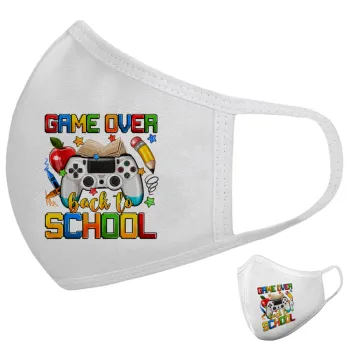 GAME OVER, Back to the School, Μάσκα υφασμάτινη υψηλής άνεσης παιδική (Δώρο πλαστική θήκη)