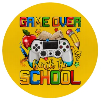 GAME OVER, Back to the School, Mousepad Round 20cm