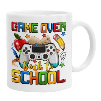 GAME OVER, Back to the School, Ceramic coffee mug, 330ml
