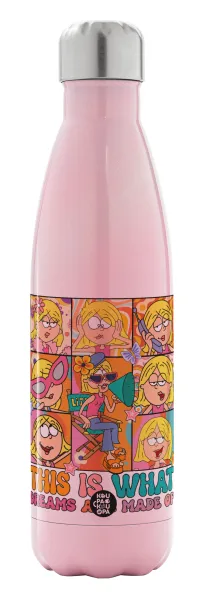 This Is What Dreams Are Made Of Lizzie Mcguire — Metal mug thermos Pink Iridiscent (Stainless steel), double wall, 500ml