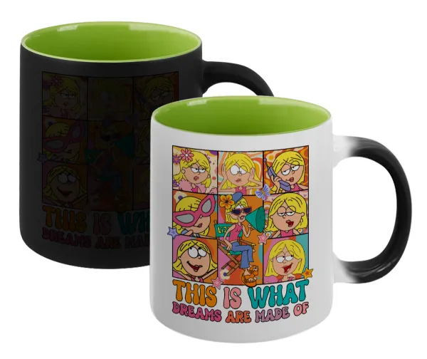 This Is What Dreams Are Made Of Lizzie Mcguire — Magic mug with green interior, ceramic, 330ml, changes colour with hot drinks