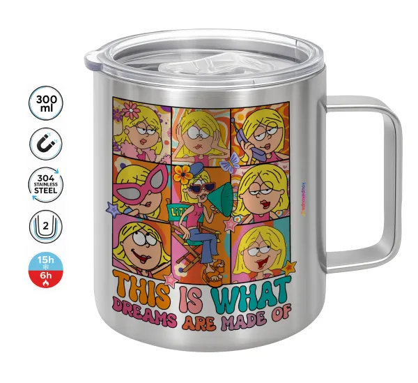 This Is What Dreams Are Made Of Lizzie Mcguire — Double-walled stainless steel mug 300ml with temperature-retaining lid