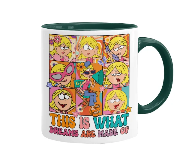 This Is What Dreams Are Made Of Lizzie Mcguire — Mug colored green, ceramic, 330ml