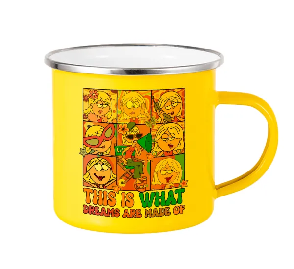 This Is What Dreams Are Made Of Lizzie Mcguire — Yellow Enamel Metallic Cup 360ml